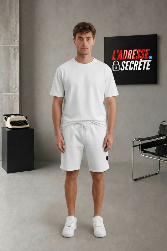 CP COMPANY - Short Blanc Cassé