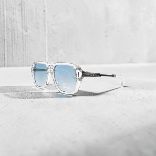 Lunettes de Soleil  Transparentes Bleu Glacier UV400 – Homme & Femme