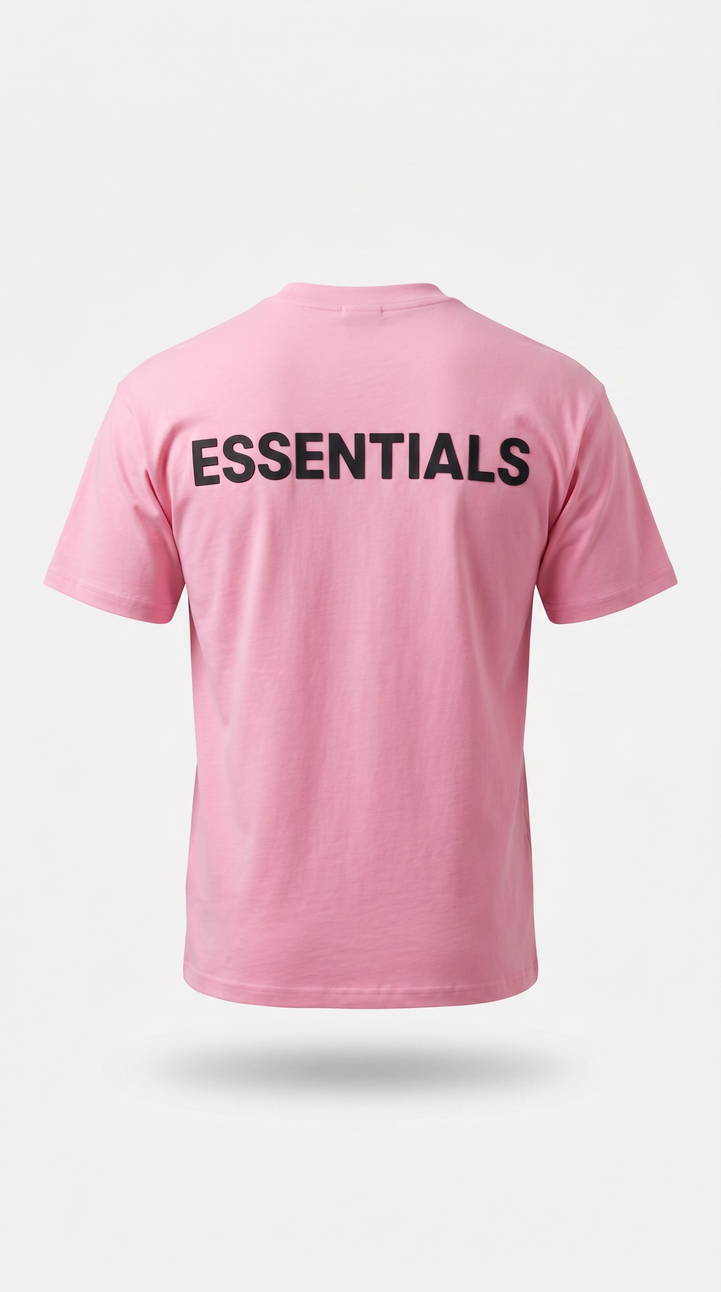 T-Shirt ESSENTIALS Rose Bubble Gum Oversize Premium Homme