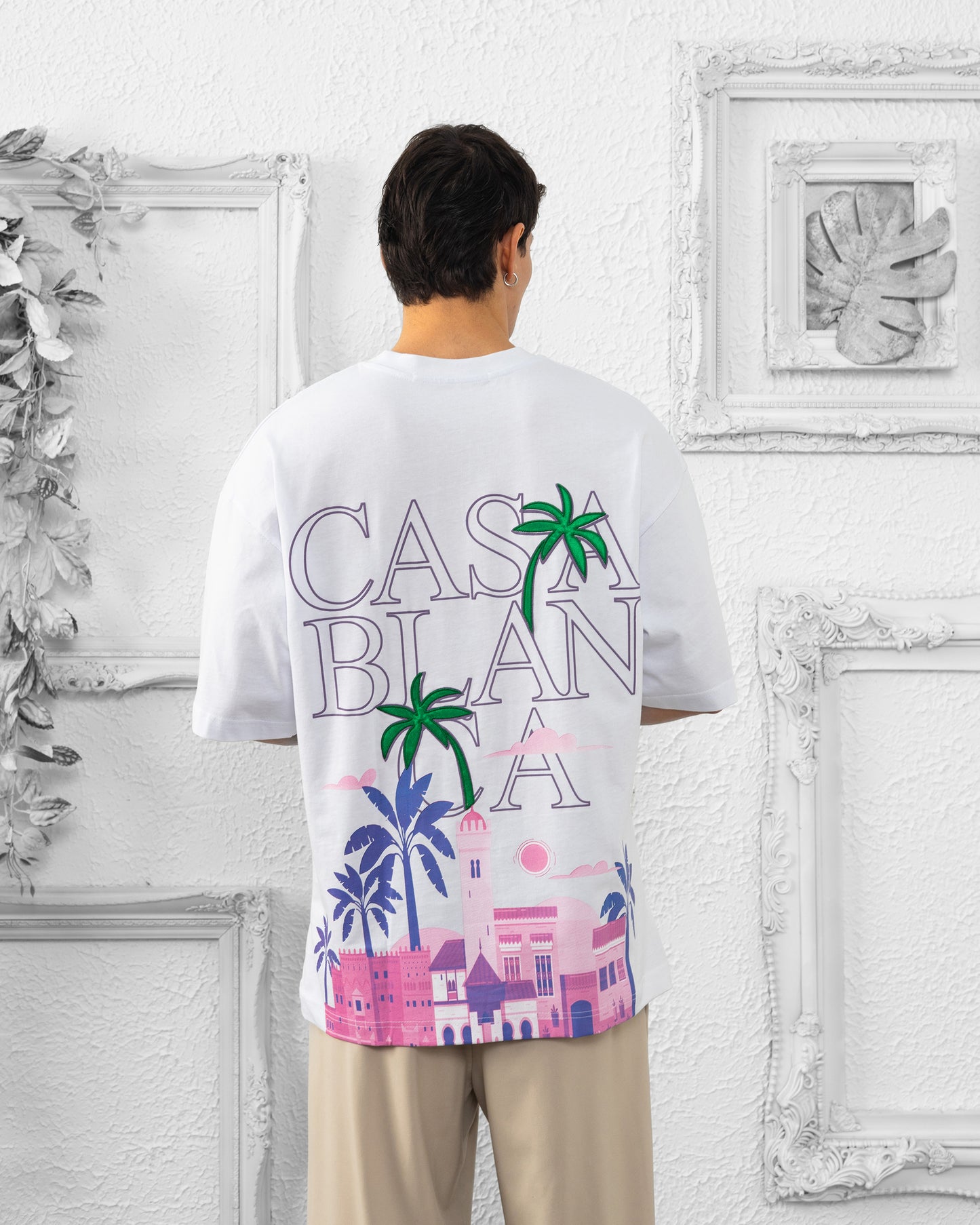 T-SHIRT CASABLANCA BRODERIE