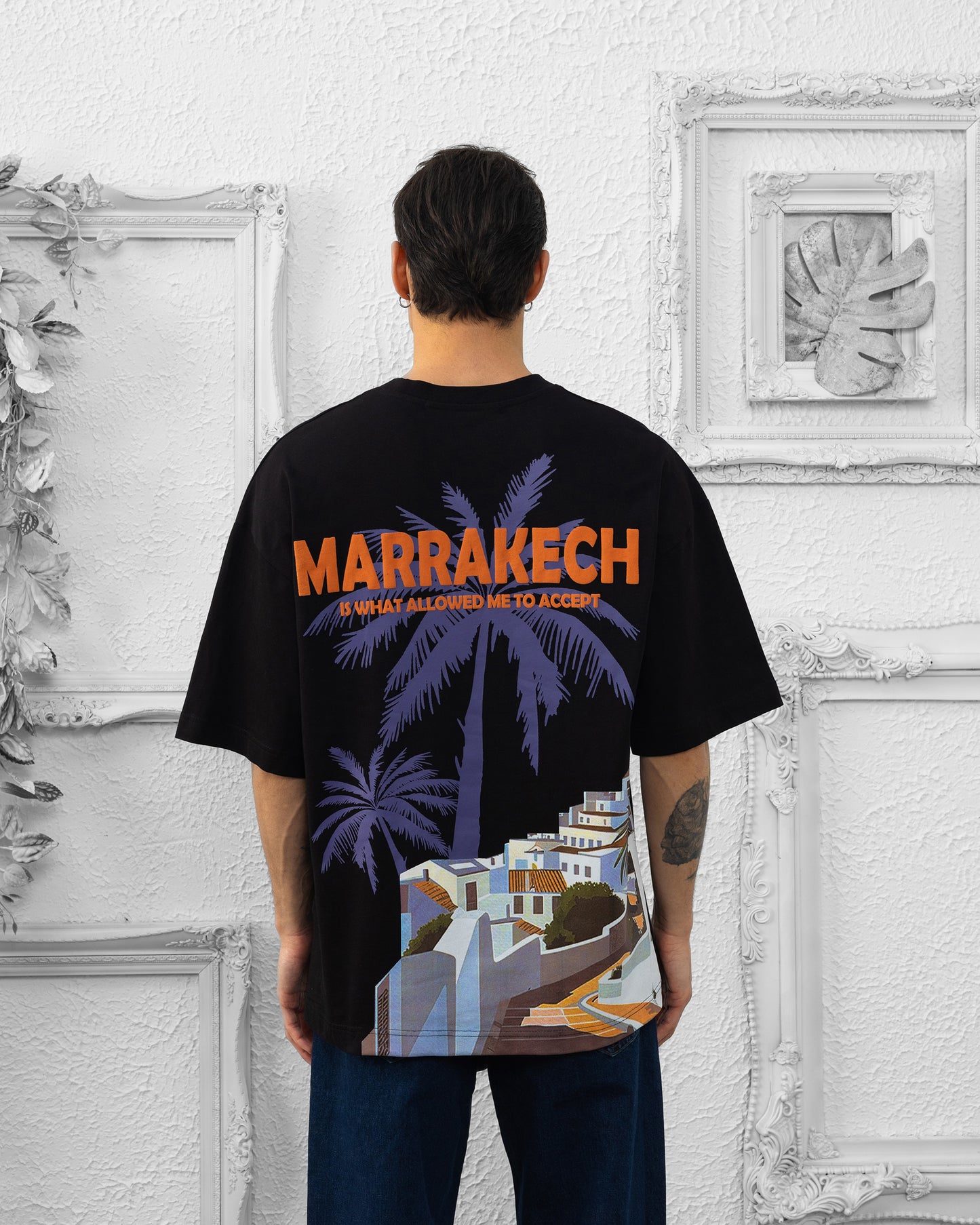 T-SHIRT MARRAKECH  - NOIR