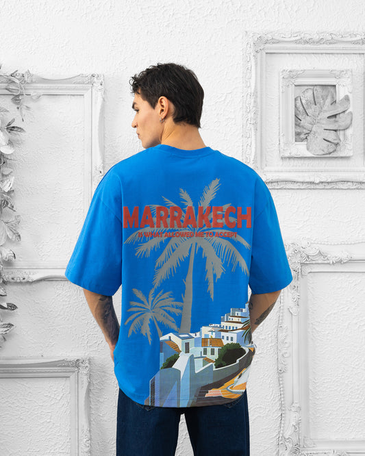 T-SHIRT MARRAKECH  - BLEU