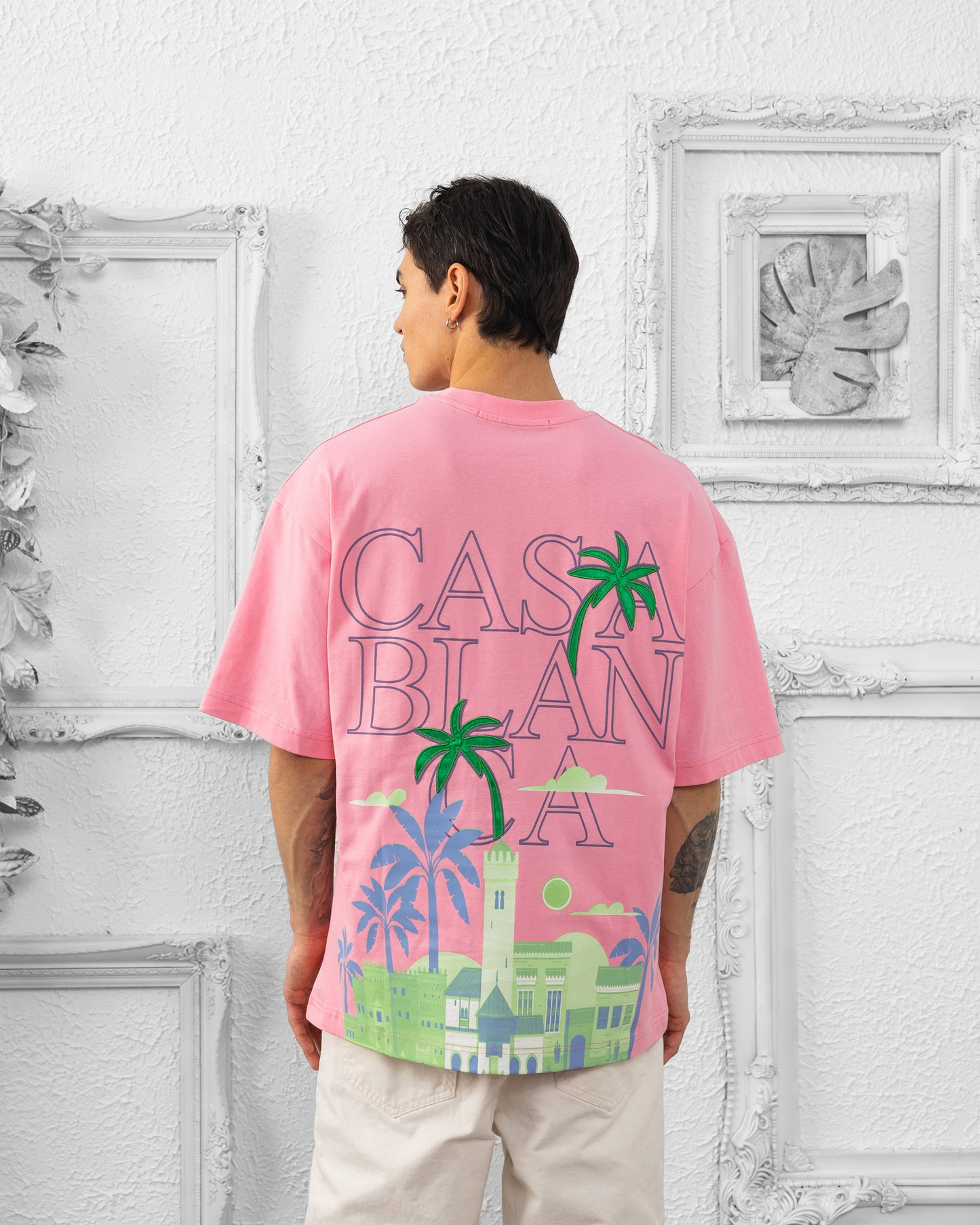 T-SHIRT CASABLANCA BRODERIE