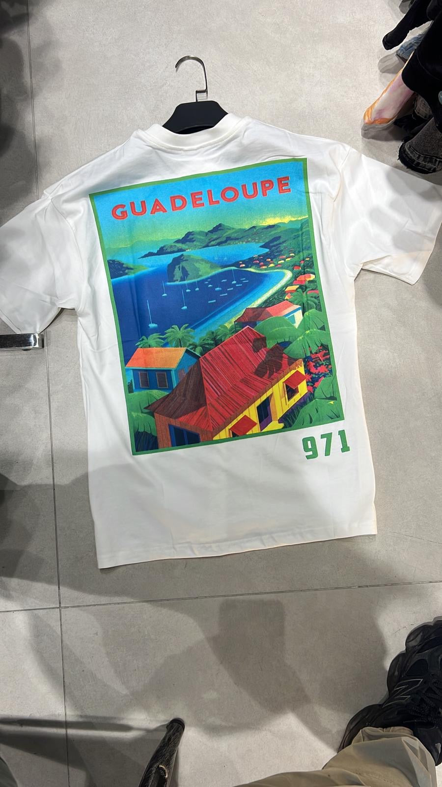 T-SHIRT GUADELOUPE 971 - BLANC
